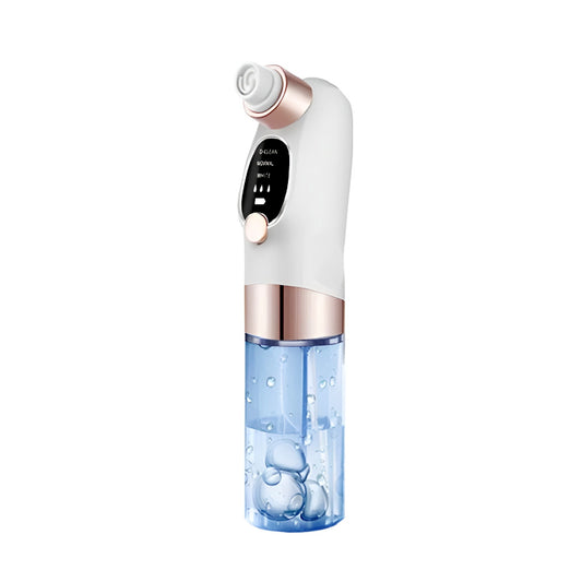 Portable Electric Rechargeable Bubble Blackhead Remover Pore Vacuum Cleaner with Interchangeable Heads