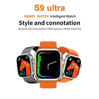 Smart Watch S9 Ultra Bluetooth Call Heart Rate Fitness Tracker With 3 Straps